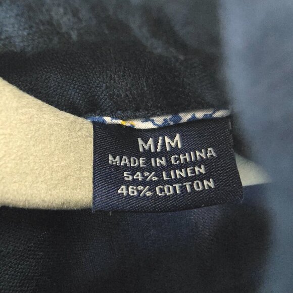 Tommy Bahama Mens Size M Linen Blend Striped Camp Shirt Coastal Fisherman Beach - Picture 4 of 8